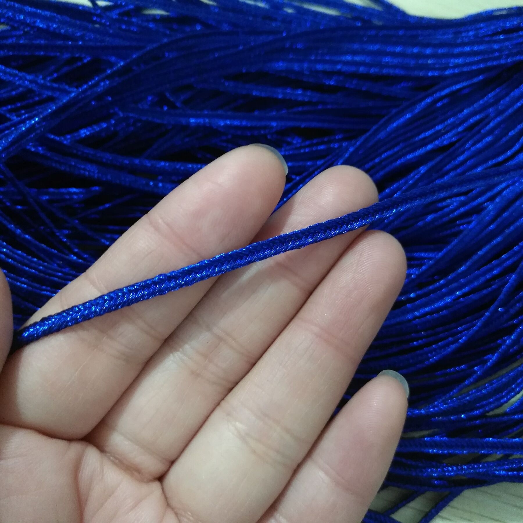 3毫米中间彩色金丝浅金色凹带蛇腹带凹槽绳kk如意带 娃娃服装辅料