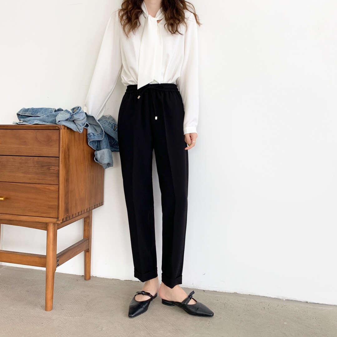 seawhen 19新款 通勤挽脚休闲裤 挽脚口显瘦中缝裤 5120