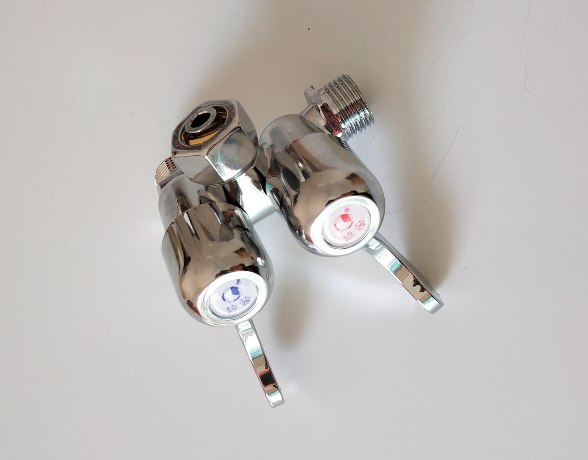 厂家直销老式混水阀带上水太阳能ab阀淋浴上水一体太阳双开a型阀