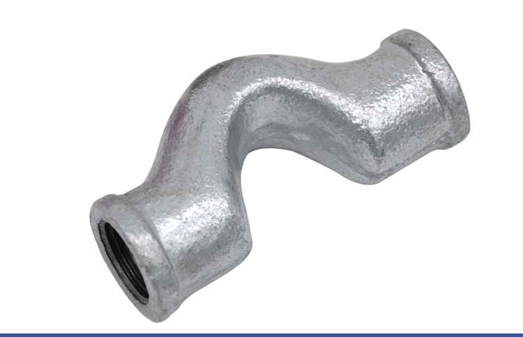 外贸出口 过桥弯 玛钢镀锌 管件水暖配件 过桥弯头跨管 4分6分1寸