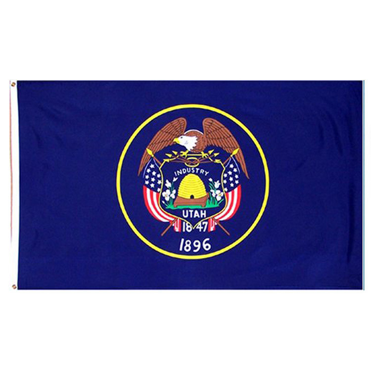 美国各州国旗 美国 犹他州 旗 90x150cm north utah
