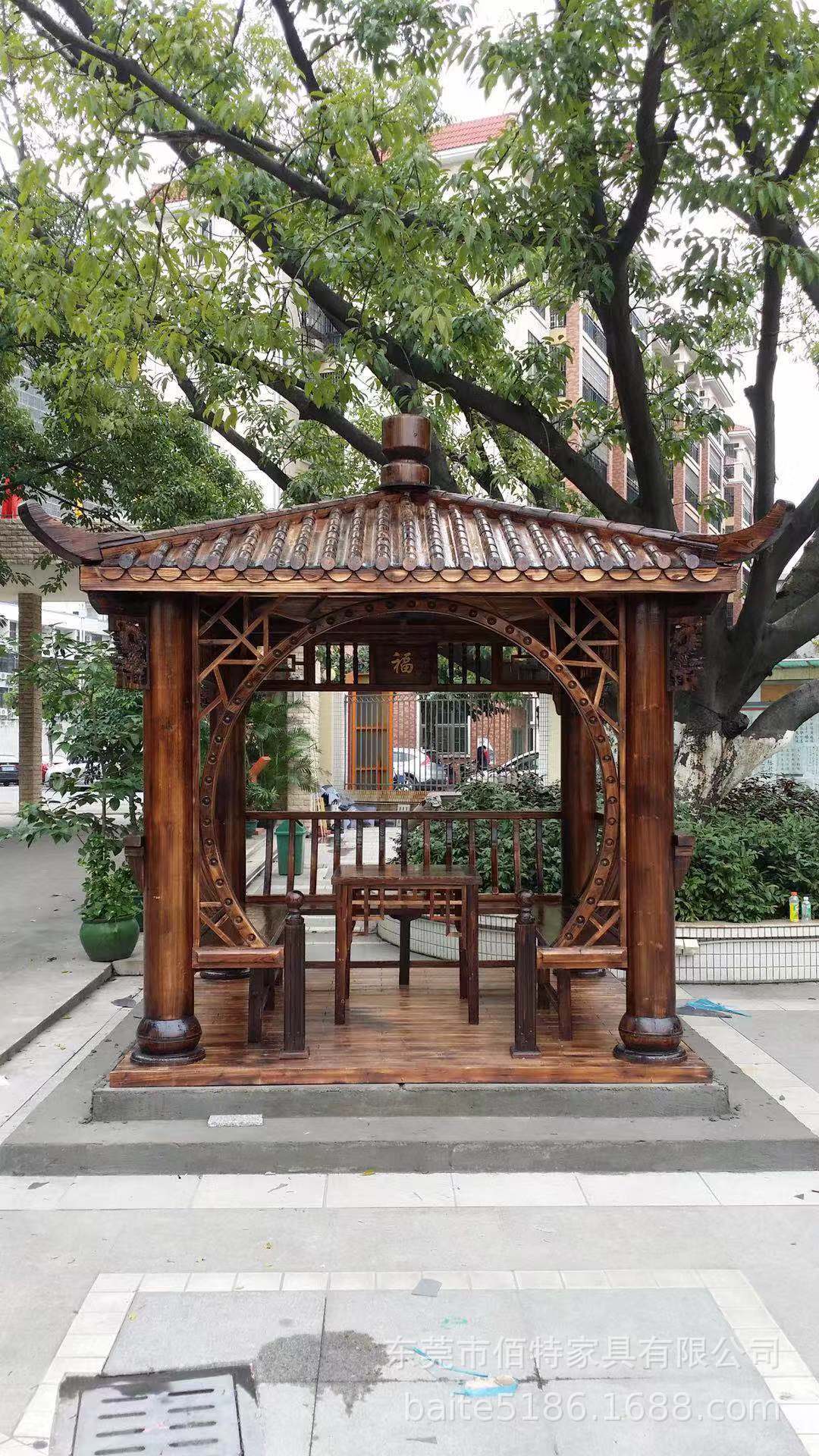 农村休闲凉亭怎样制作,家庭院里能否做亭子,农村自建凉亭_大山谷图库