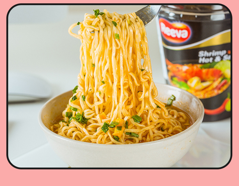 越南进口 阮婆婆酸辣虾红烧牛肉两吃面65g进口方便面泡面速食批发