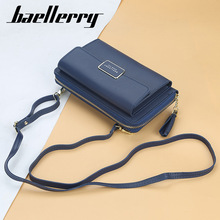 baellerry新款女士包包韩版拉链流苏长款钱包多功能斜跨手机包女