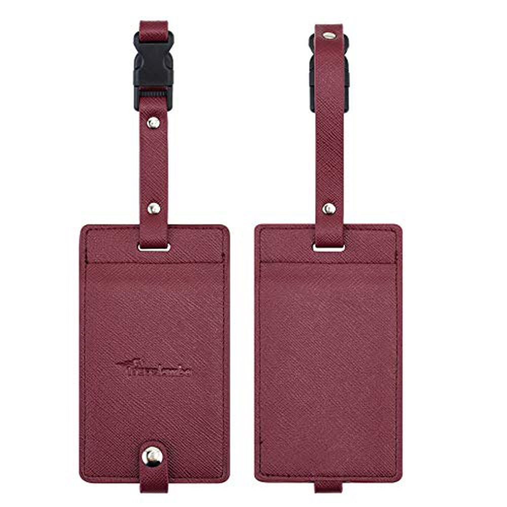 亚马逊热销高档行李吊牌托运牌pu皮革旅行飞机行李挂牌厂家定制