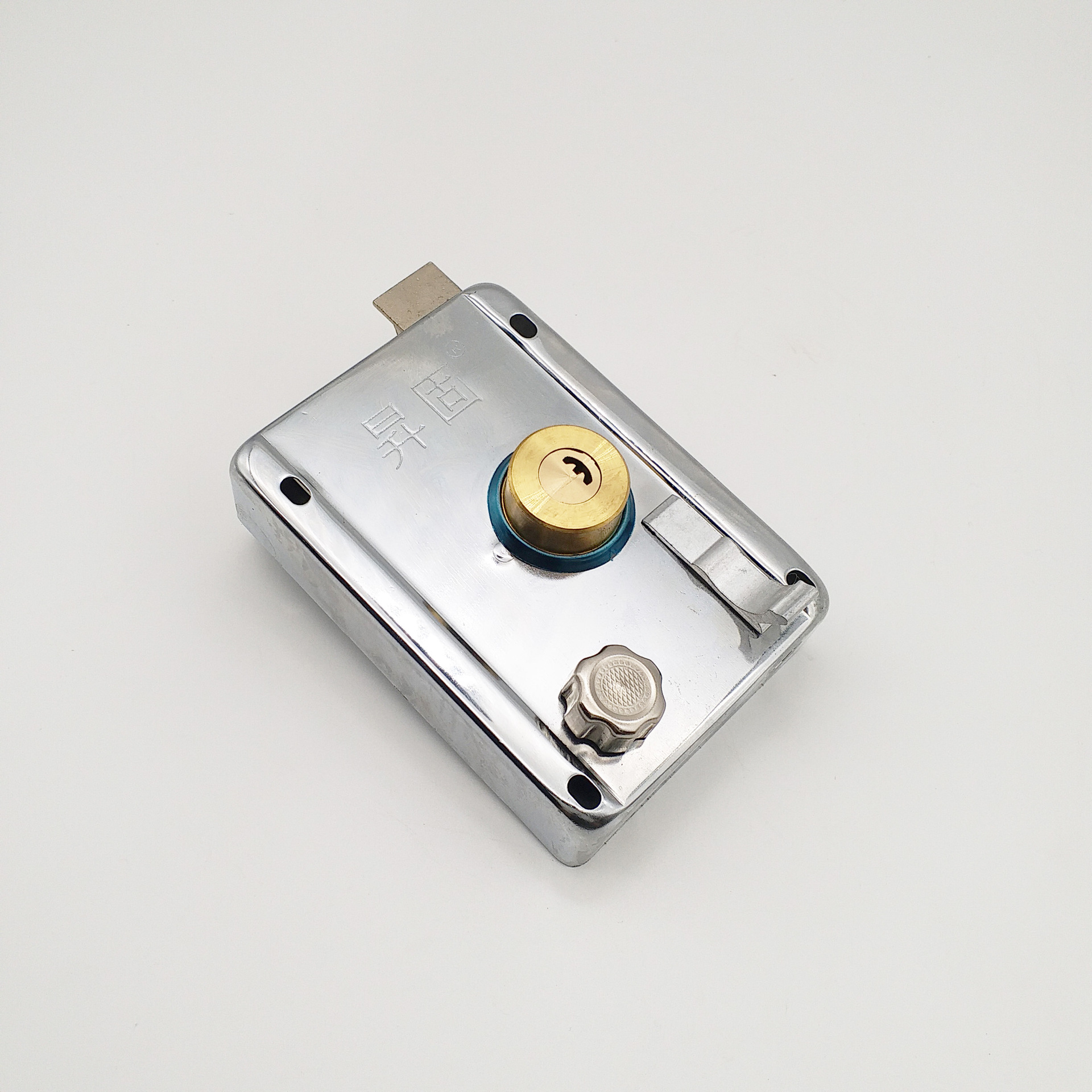 防盗门外装锁 全铜月牙匙防盗锁 外装门锁 车库锁