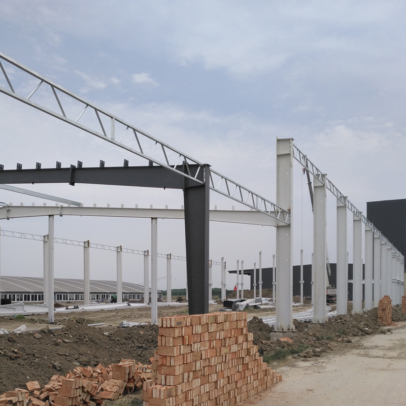 厂家供应镀锌钢架大棚 货源新型镀锌 连栋温室钢架大棚