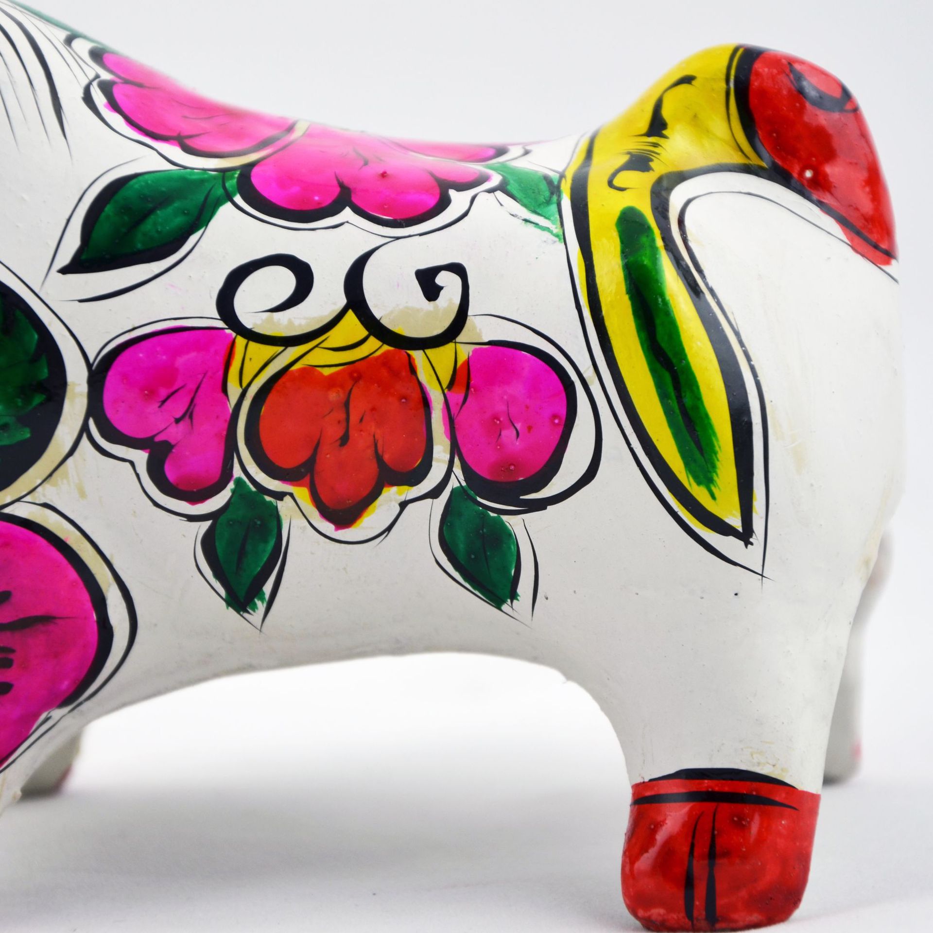 陕西礼物凤翔泥塑彩绘生肖牛摆件特色出国商务赠品礼品旅游纪念品