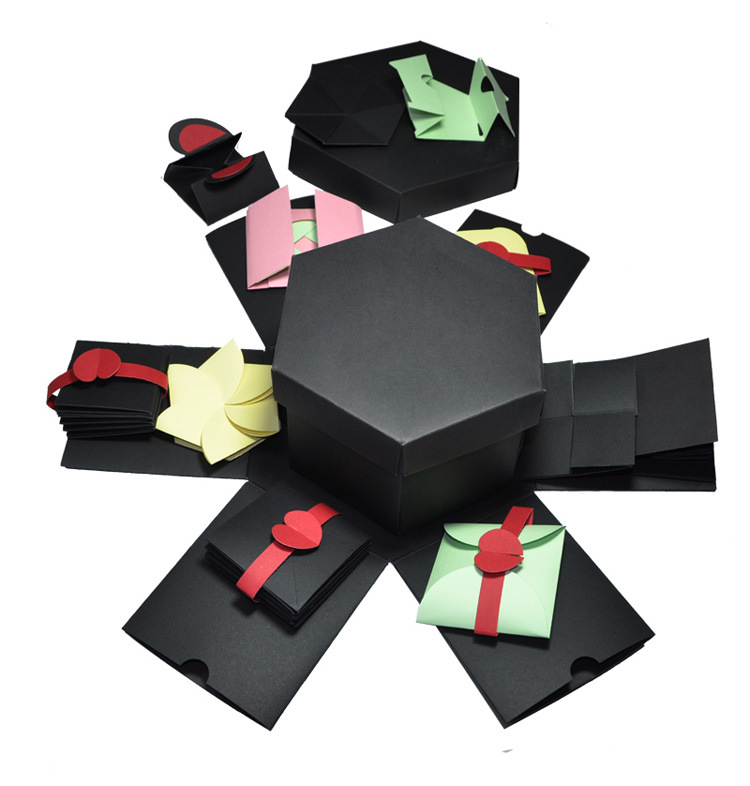 六边形爆炸盒子惊喜生日礼物 diy创意抖音情侣相册本影集跨境专用