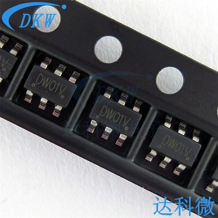 dw01v sot23-6贴片 dw01a锂电池充电保护ic芯片 dw01 fm/富满