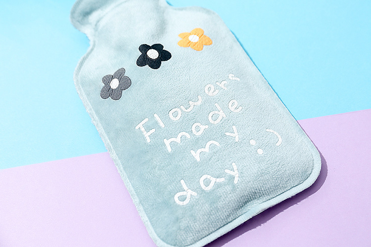 卡通植绒布热水袋 加厚暖手宝冬季保暖袋暖水袋热水暖宝pvc灌水袋