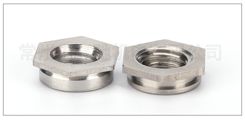 304不锈钢齐平螺母 镶入螺母压铆件f-m2f-m2.5f-m3f-m4f-m5f-m6