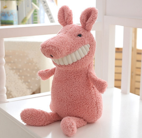 Wedding Throws Net Red Pig Stall Hot Sale Plush Toy Eight-Inch Prize Claw Doll Smile Teeth Big Teeth Doll