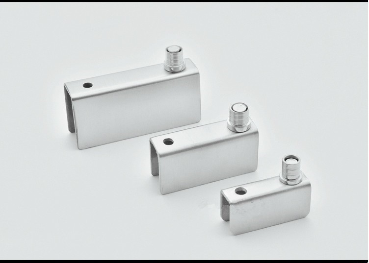 橱柜展示柜门上下夹轴玻璃门轴不锈钢玻璃上下合页柜子门轴小转轴