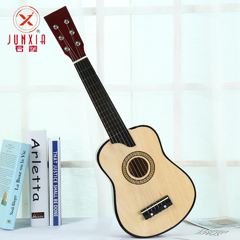SOURCE Factory Wholesale 25-Inch Children's Wooden Guitar Children's Toys Entry Performance Small Guitar Amazon Hot Sale