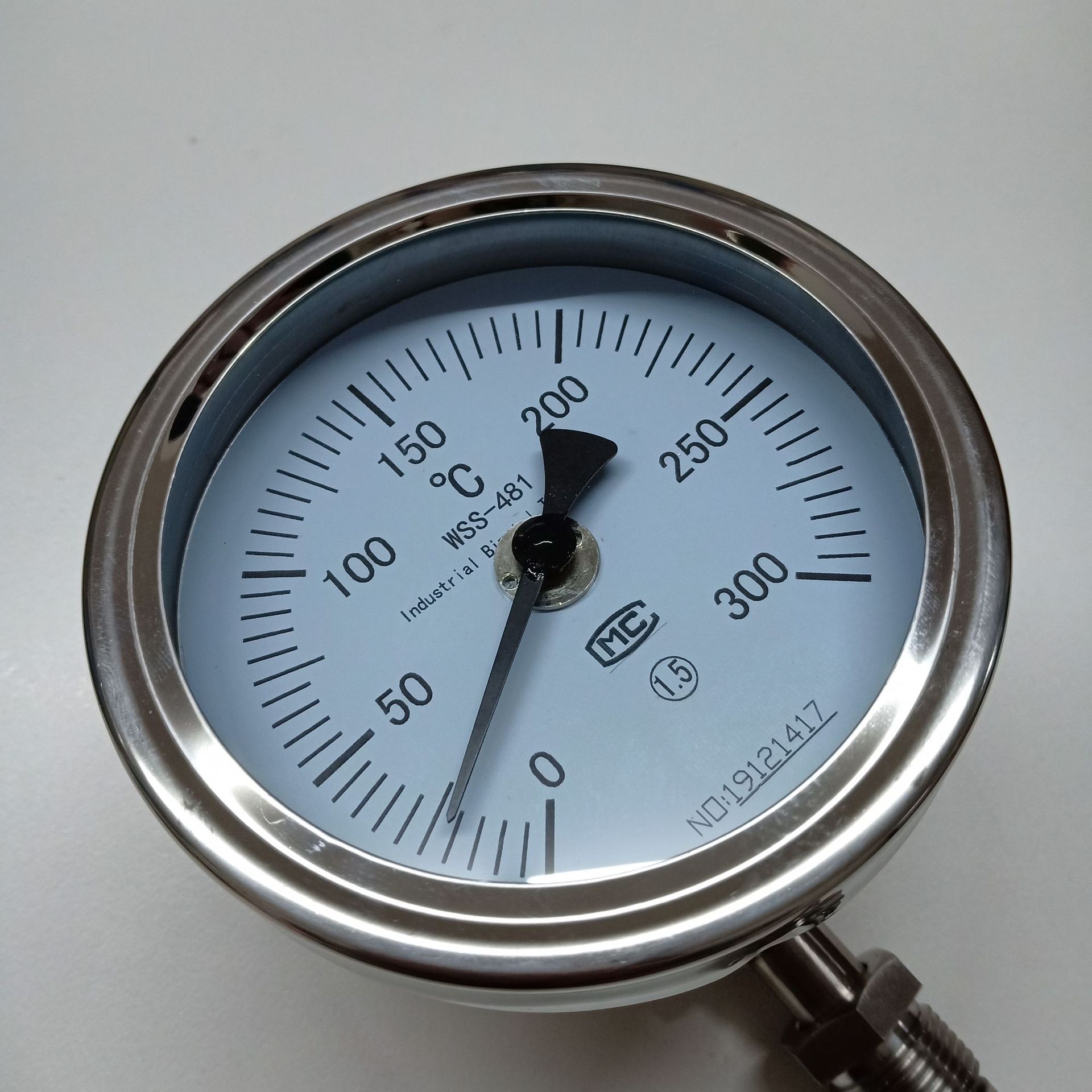 zysensor万向双金属温度计wss-233系列0-300℃表径100mm 参数可选