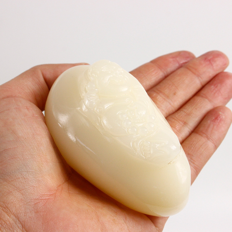 阿富汗玉弥勒佛手把件玉石男款玉器文玩把玩厂家直供多款手把件