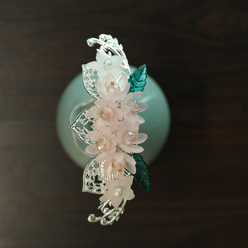 古风小清新发钗亚克力小花发簪公主步摇手工发饰古装配饰汉服发簪