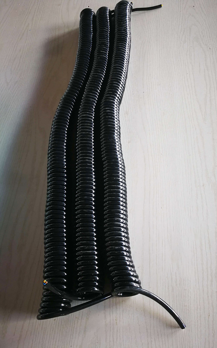 0 1.5平方软护套弹簧线无氧铜螺旋电缆纯铜电源线