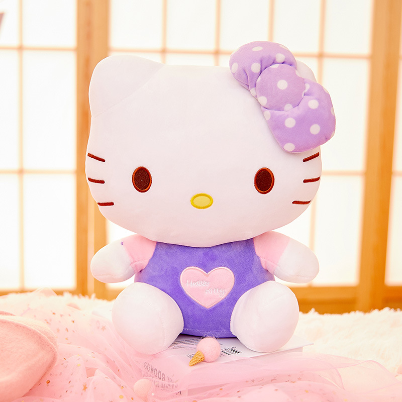 正版hello kitty公仔哈喽kitty猫kt猫凯蒂猫娃娃毛绒玩具女生玩偶