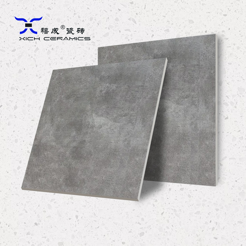灰色工业风地砖800*800 工装客厅仿古砖工程防滑瓷砖广东佛山厂家