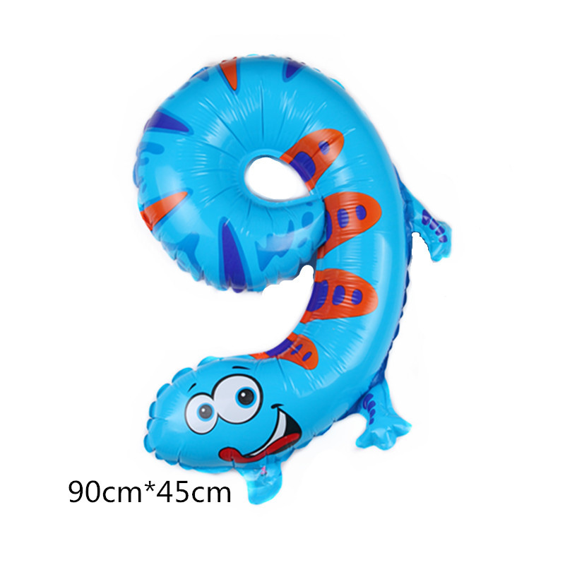 New 16-Inch Animal Digital Aluminum Balloon Digital Aluminum Balloon Decorations Arrangement Balloon Wholesale