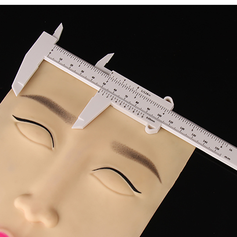 纹绣眉尺标准量眉尺纹眉毛平衡游标卡尺测量眉型眉形设计定位尺子