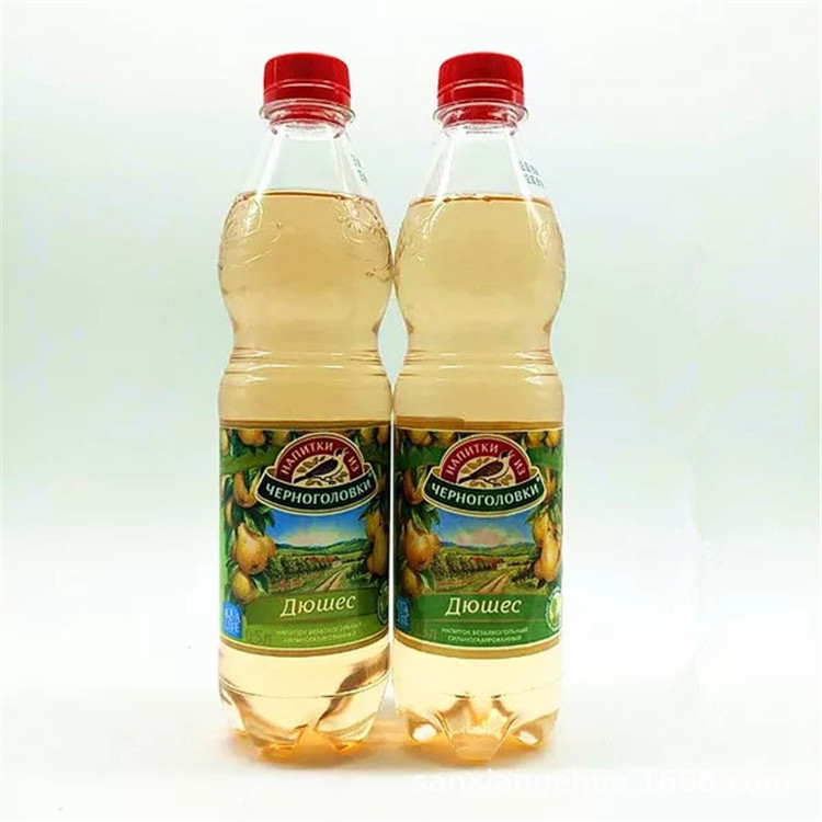俄罗斯进口梨味 碳酸饮料 柠檬口味汽水饮品500ml/瓶包邮