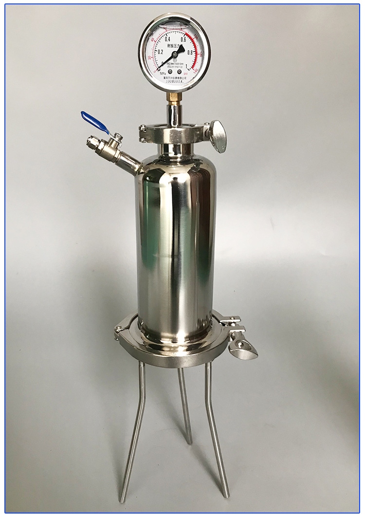 实验室小型过滤器 不锈钢筒式正压过滤器 化工液体过滤器批发厂家