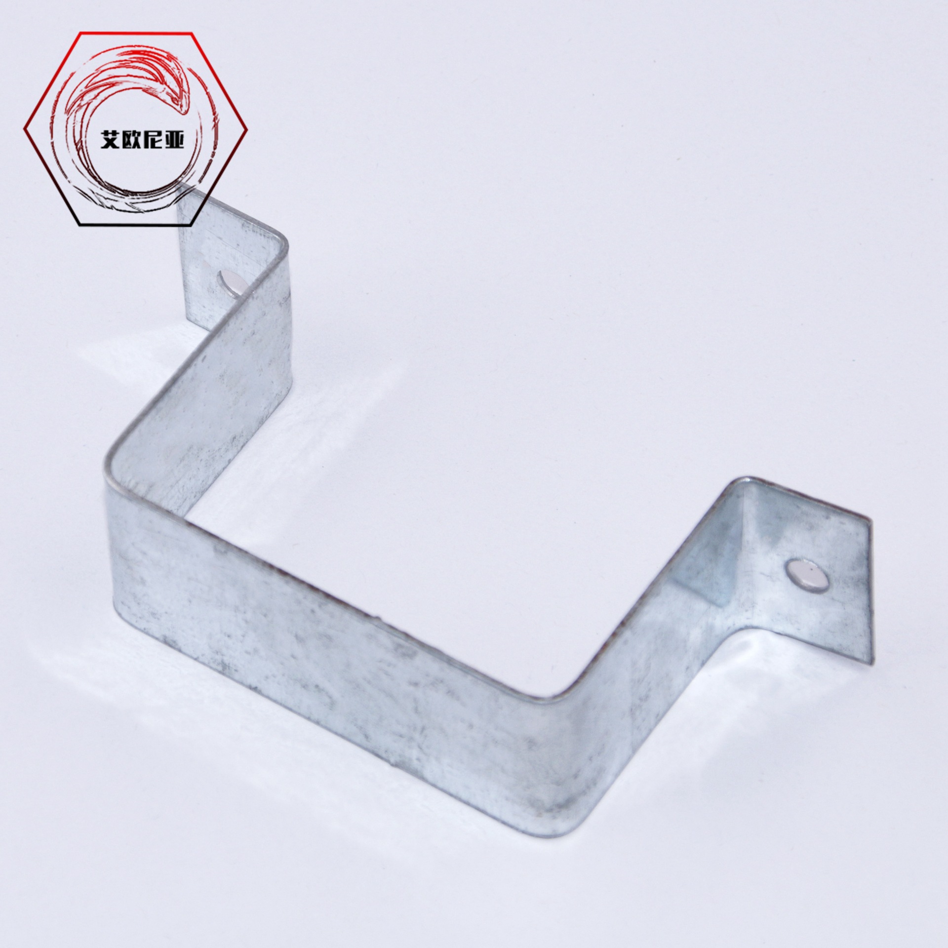 厂家定制铁铁镀锌钢板马鞍卡 方形卡子 方形骑马卡 管夹 抱箍