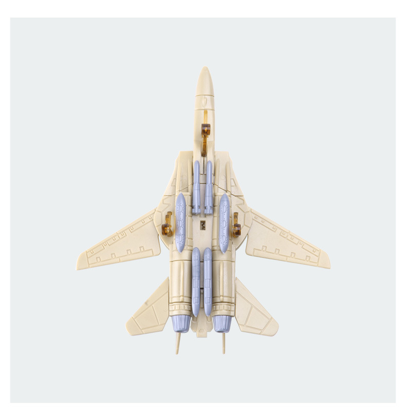 乐加 战机8件套4d拼装飞机模型 战隼猛禽阿帕奇 军事航模组装玩具