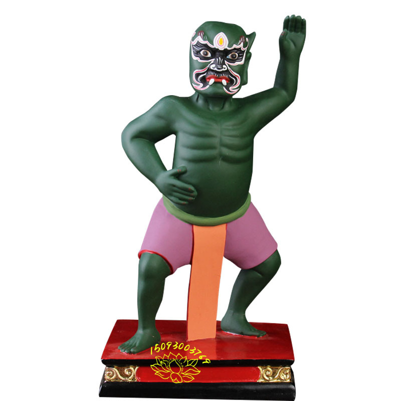 阴间勾魂使者牛头马面神像雕塑树脂彩绘黑白无常仙七爷八爷雕像