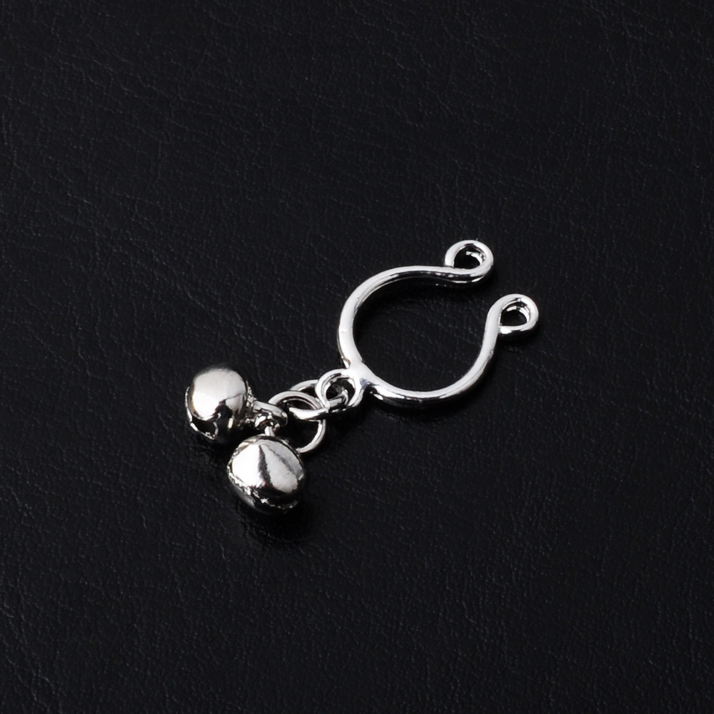 个性穿刺乳头环乳头钉 铃铛穿孔乳环乳钉 创意穿刺饰品