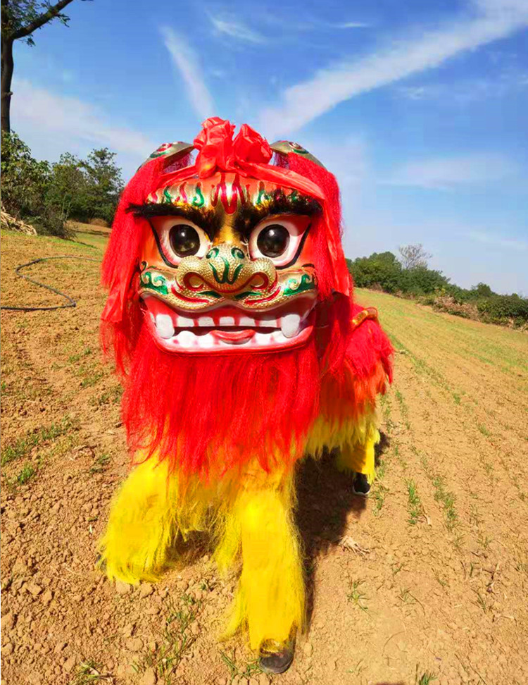 社火舞狮整套双人大北狮狮子头成人舞狮子绣球服装全套表演出道具