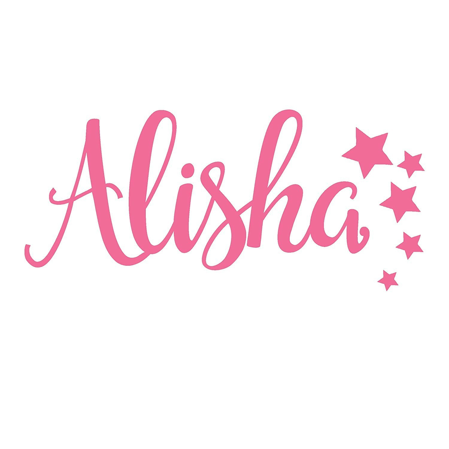 自定义英文名字diy星星儿童卧室墙贴