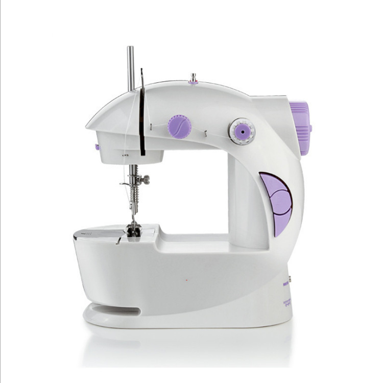 Factory Direct Sales 201 Electric Sewing Machine Multifunctional Clothing Cart Desktop Miniature Sewing Machine with Light