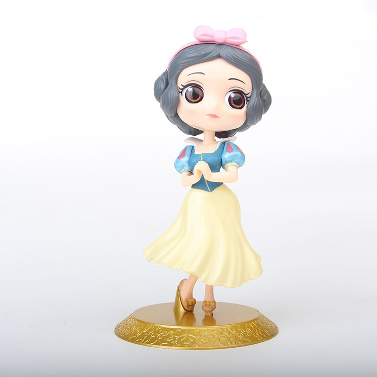 蛋糕装饰大头公主艾莎安娜美人鱼白雪公主15cm手办公仔玩模型摆件