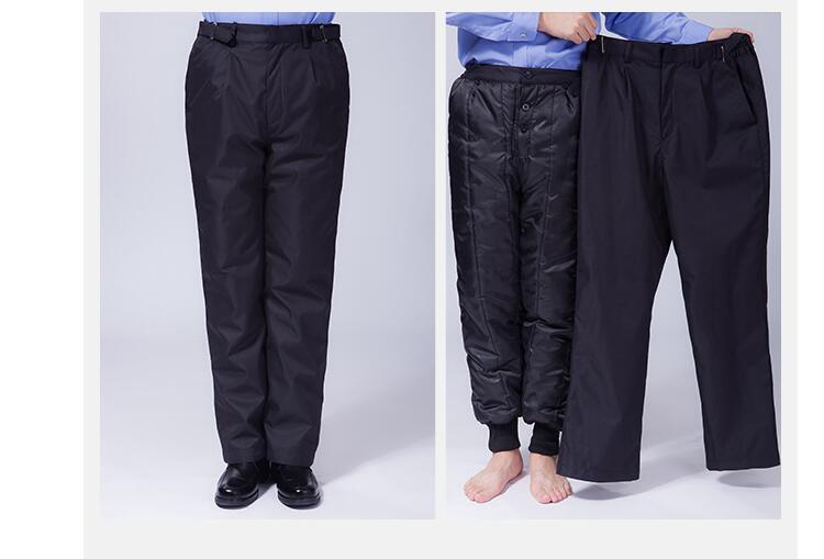 可拆卸内胆加大保安多功能防寒雨雪冬厚保暖物业工作执勤制服棉裤