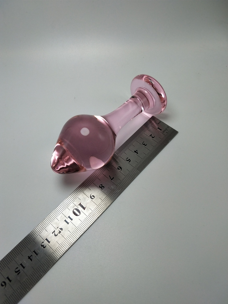 外贸粉色姐妹玻璃肛塞后庭肛门自慰器g点高潮女用阳具