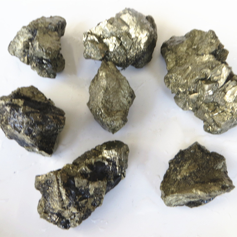 天然大块黄铁矿黄铜矿石观赏石原矿物教学标本石风水石摆件