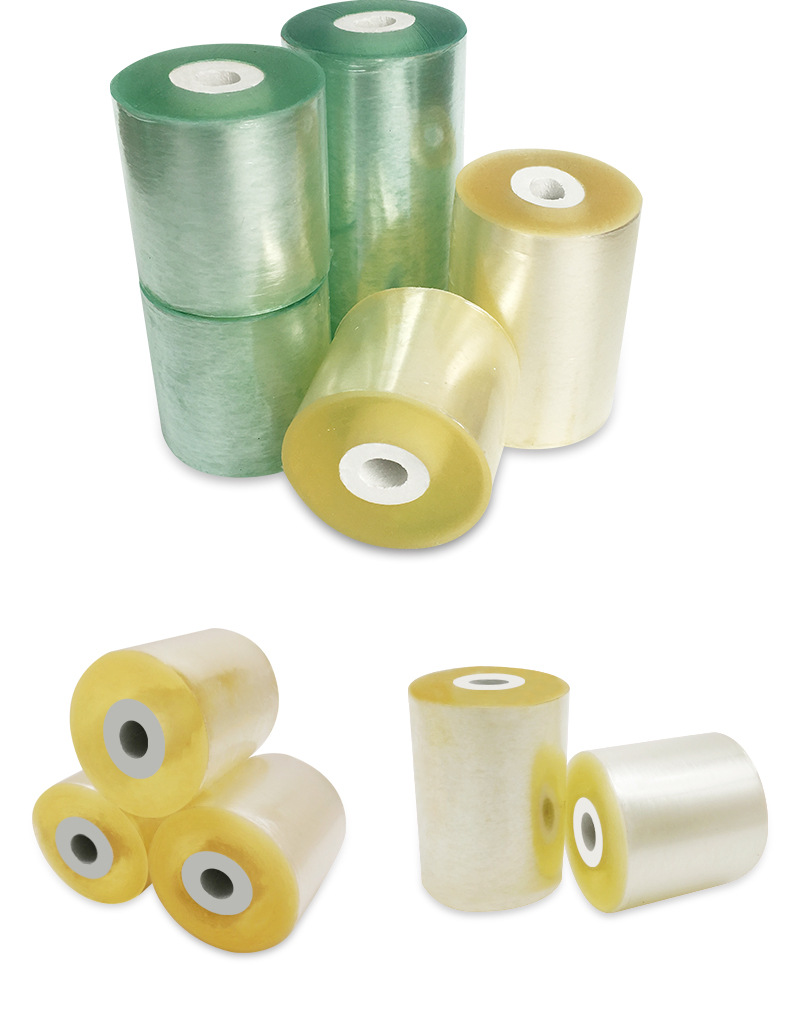 pvc拉伸缠绕膜小卷 自粘透明塑料薄膜工业电线包装膜嫁接膜包邮