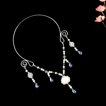 手作璎珞中式古风项圈中国风项链汉服配饰古装饰品古代女水滴