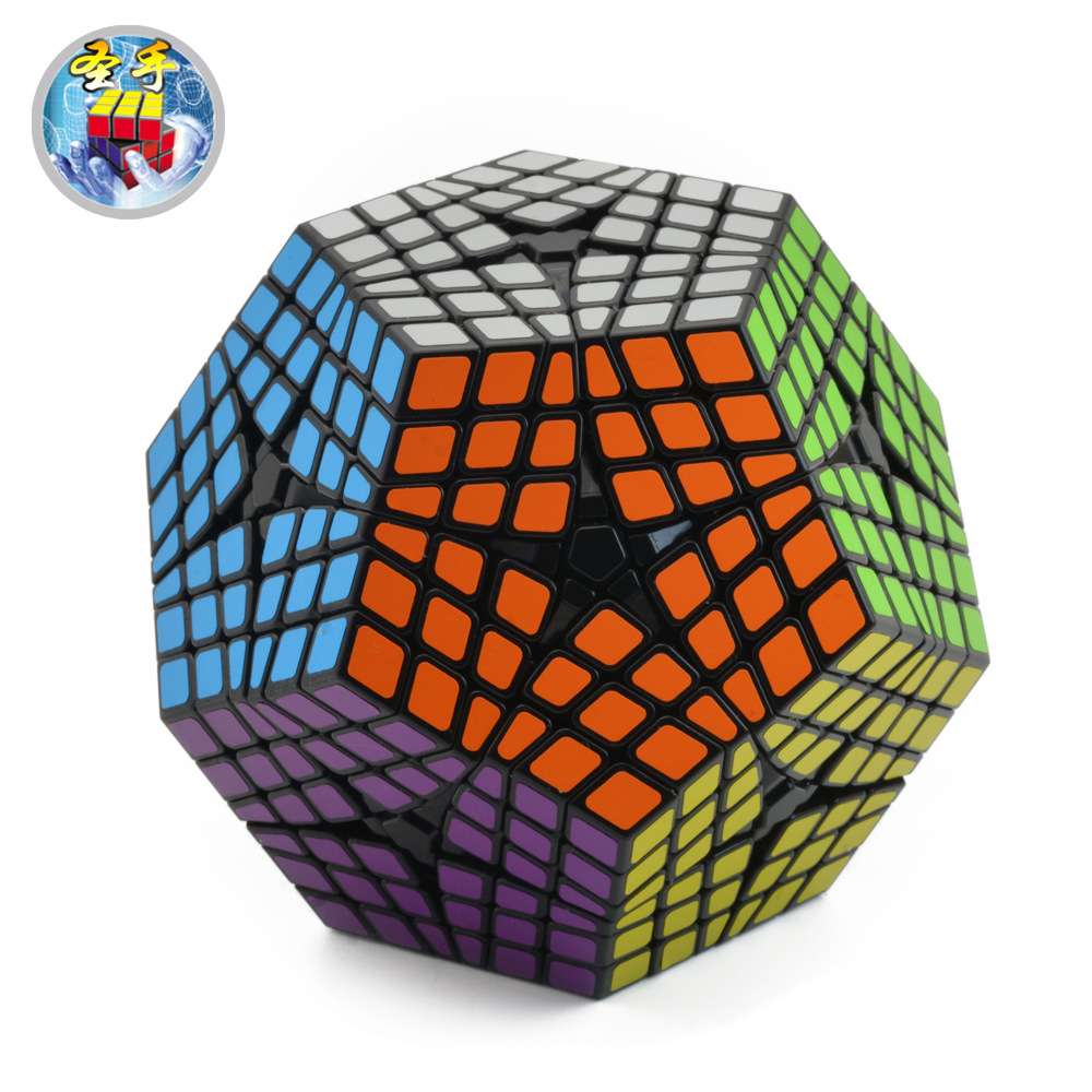 【圣手六阶五魔方】异形比赛顺滑益智玩具十二面体6阶5魔方批发