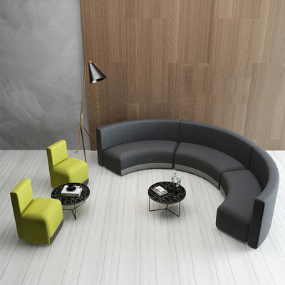 弧形沙发洽谈区沙发异形沙发半圆形沙发圆形沙发样板房沙发酒店