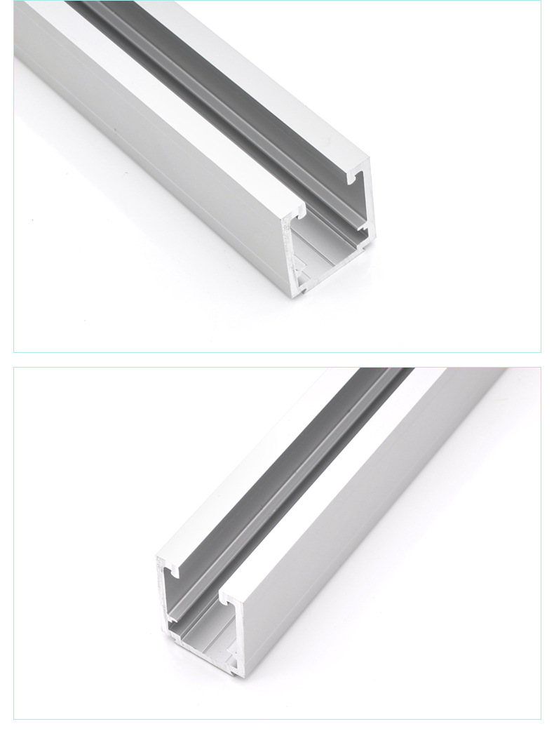 铝合金推拉门轨道 玻璃门厨房移门吊轨双向缓冲吊轮专用吊轨150kg