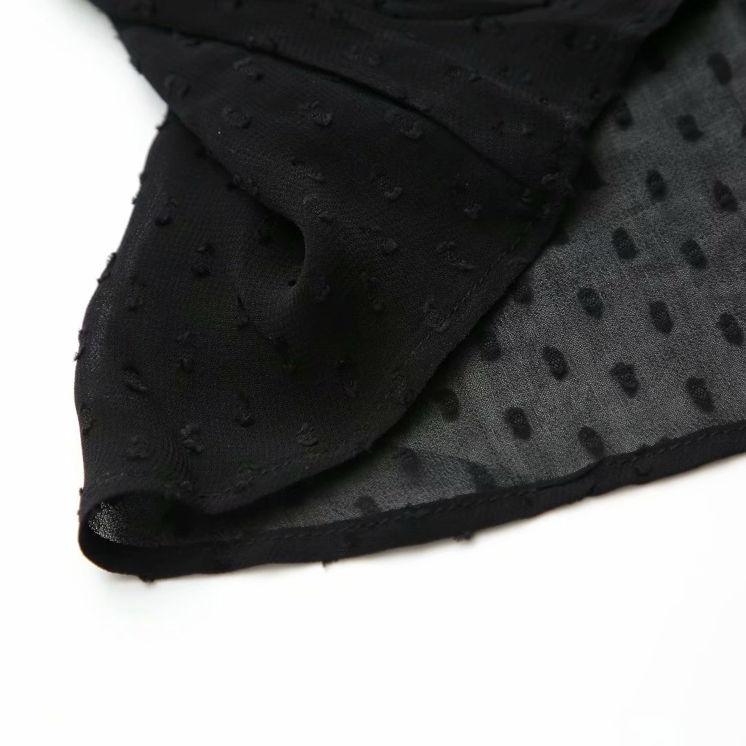 2019秋季新款女装欧美街头时尚气质百搭v领薄纱长袖罩衫w06 8109