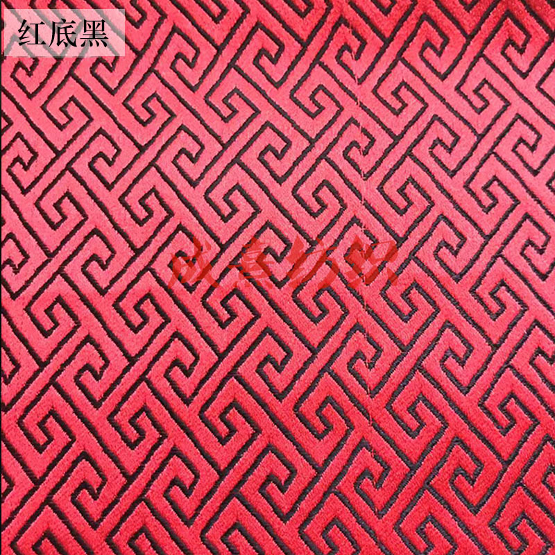 仿三五织锦缎面料 仿真丝绸面料 古装唐装旗袍提花布料150织锦缎