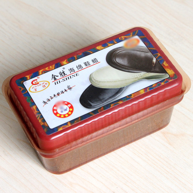 双面鞋擦皮鞋油海绵鞋油鞋蜡光亮蜡 方便保养油无色护理剂现货