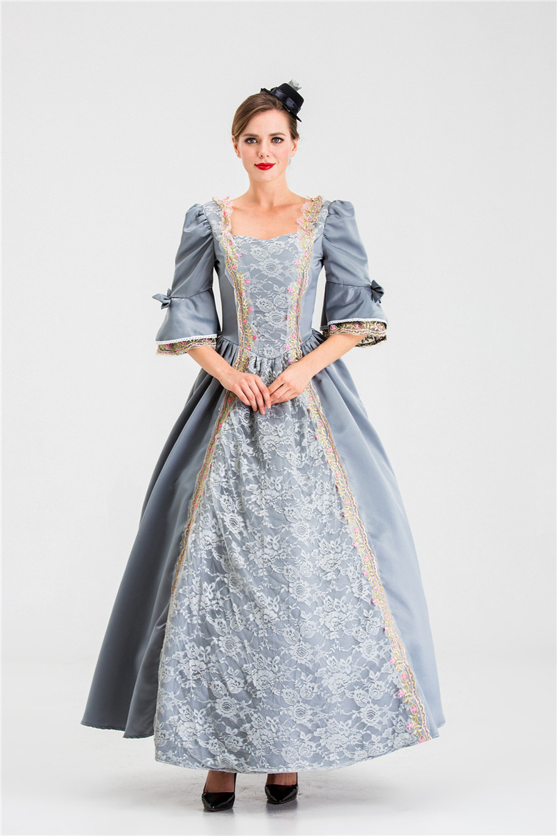 2019年新款欧美伯爵夫人服装中世纪宫廷贵族妇人服舞台演出服装