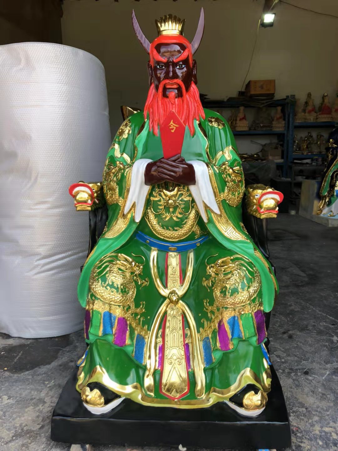 牛王爷 牛头马面 面然大士 苗王神像树脂玻璃钢善缘佛像厂